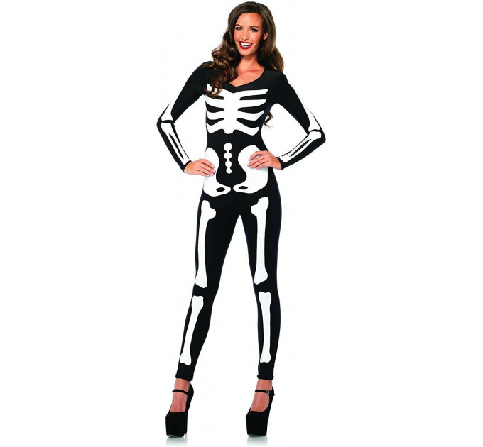 Костюм скелета, светиться в темноте Leg Avenue Womens Skeleton Bodysuit Halloween, размер M