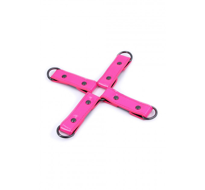 Крестообразная система фиксации NS Novelties Electra Hog Tie, розовый