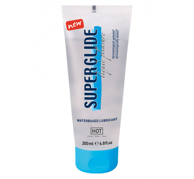 Лубрикант на водной основе SUPERGLIDE Liquid Pleasure, 200 мл