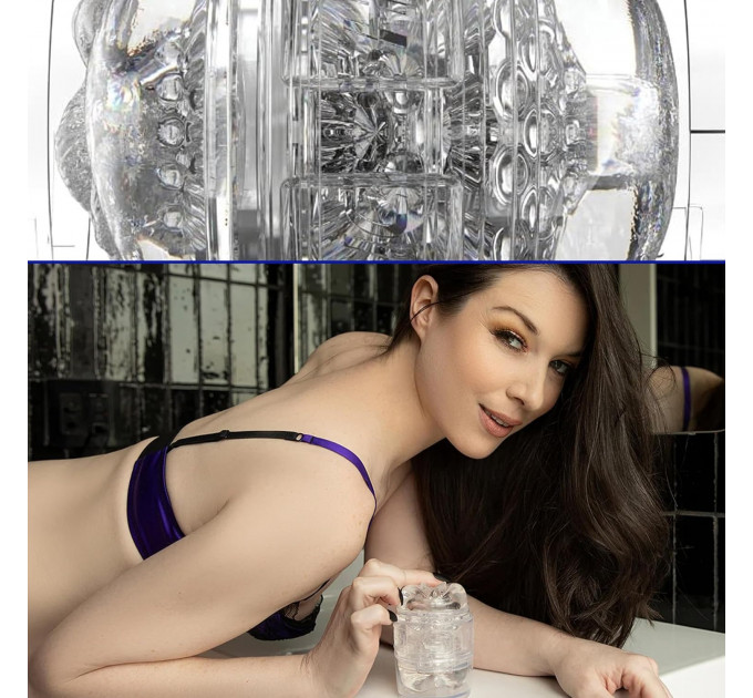 Мастурбатор двухсторонний Fleshlight Quickshot Stoya с имитацией вагины и ануса, прозрачный