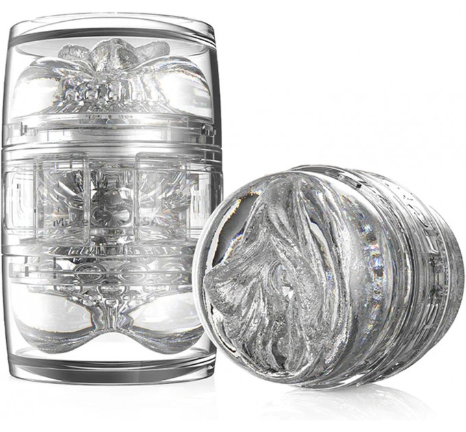 Мастурбатор двухсторонний Fleshlight Quickshot Stoya с имитацией вагины и ануса, прозрачный