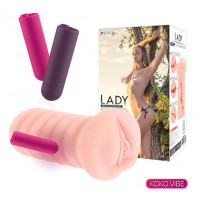 Мастурбатор с вибрацией Вагина Kokos Lady