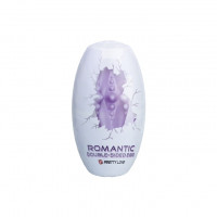 Мастурбатор яйце Pretty Love двостороннє, рельєфне, фіолетове, 8.6 х 4.6 см