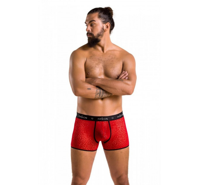 Чоловічі червоні боксерки з малюнком 046 SHORT PARKER red L/XL - Passion