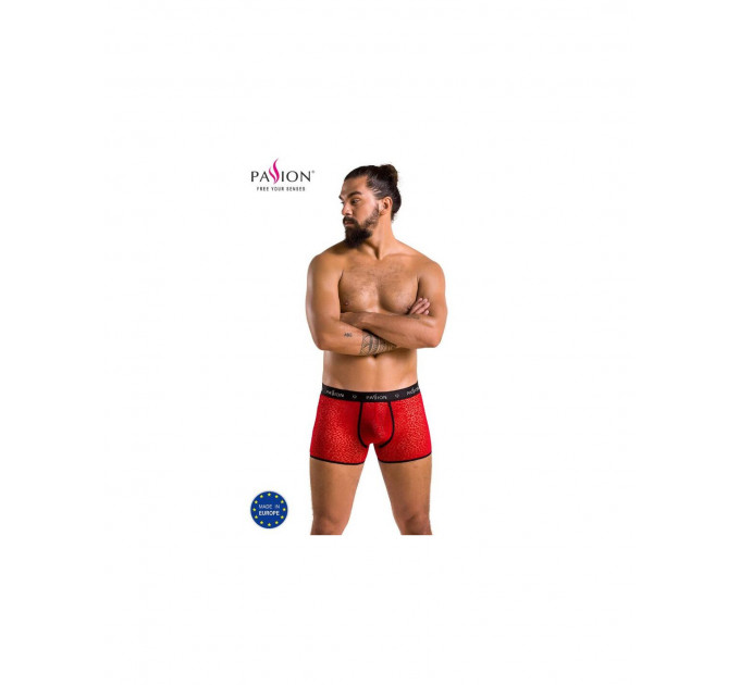 Чоловічі червоні боксерки з малюнком 046 SHORT PARKER red L/XL - Passion