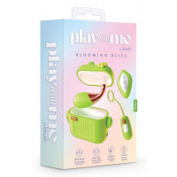 Мини-вибраторы в зарядном кейсе Blush Play with Me с пультом, зеленые