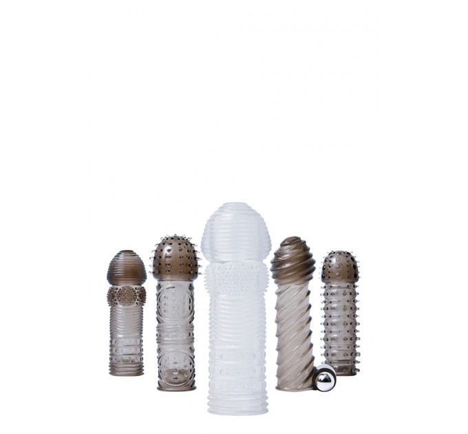 Набор насадок на член с вибрацией A&E VIBRATING PENIS SLEEVE KIT