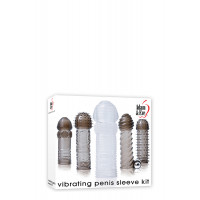 Набір насадок на член із вібрацією A&E VIBRATING PENIS SLEEVE KIT