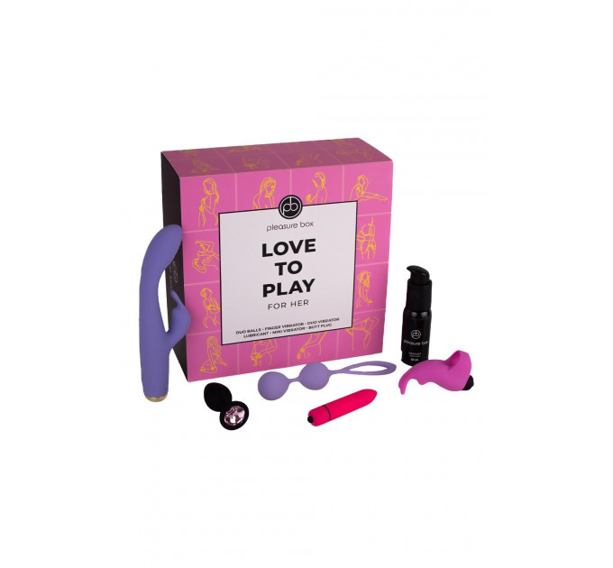 Подарочный набор для пары Dreamtoys Love To Play For Her 6 предметов, розовый