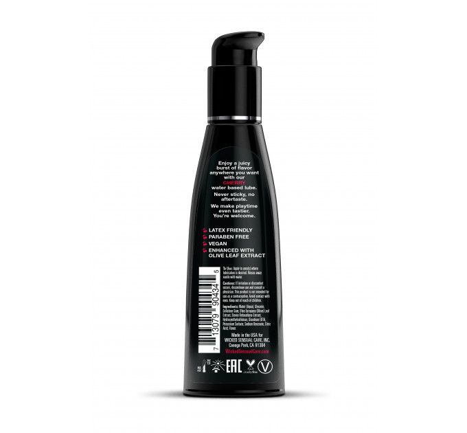 Съедобный лубрикант со вкусом вишни WICKED AQUA 120ML