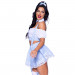 Сексуальный наряд Дороти Leg Avenue Ruby Slipper Sweetie, XS, 4 предмета, бело-голубой
