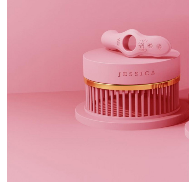 Смарт-вибратор для пар Zalo Jessica Set с управлением с телефона и пультом PINK