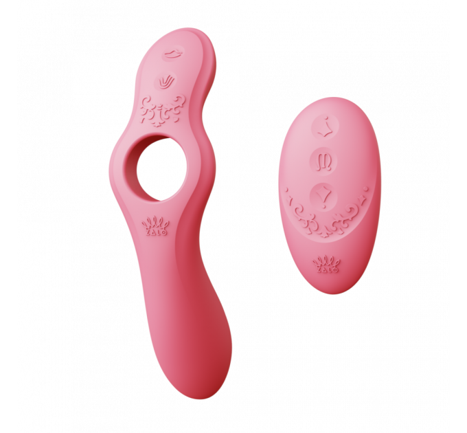 Смарт-вибратор для пар Zalo Jessica Set с управлением с телефона и пультом PINK