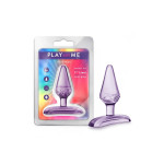 Силіконова анальна пробка Blush Play With Me конусної форми, фіолетова