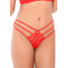 Трусики кружевные Daring Intimates с декоративными ремешками, красные