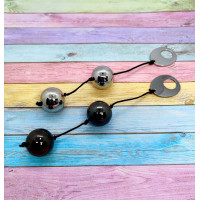 Металлические вагинальные шарики DOMINO METALLIC BALLS, SILVER