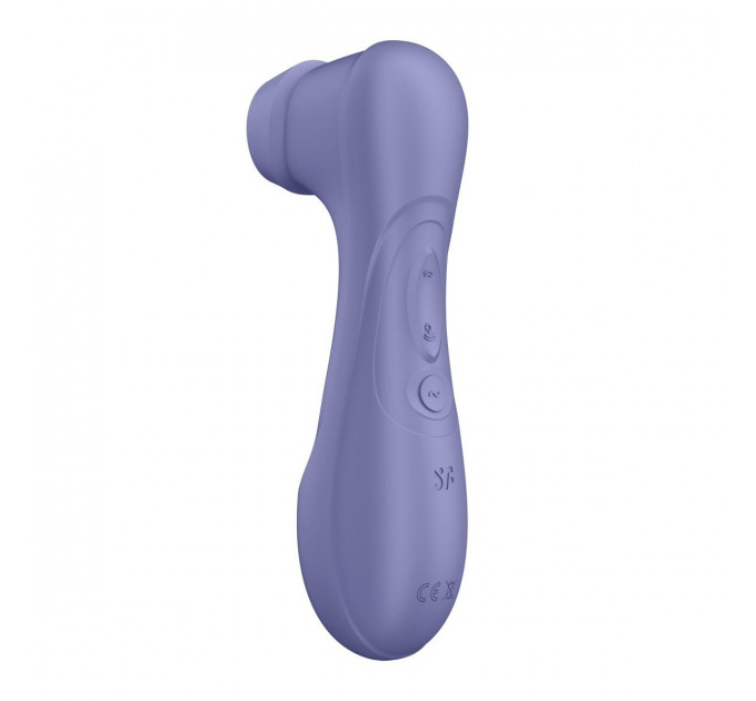Вакуумный стимулятор клитора Satisfyer Pro 2 Generation 3 (в наборе две силикон. насадки), лиловый
