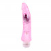 Вибратор прозрачный Chisa Crystal Jellie на батарейках, розовый