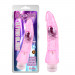 Вибратор прозрачный Chisa Crystal Jellie на батарейках, розовый