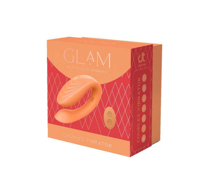 Вібратор для пар на пульті керування DreamToys Glam Couples, помаранчевий
