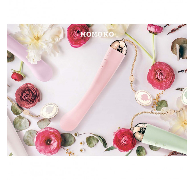 Вибратор для точки G с подключением к телефону ZALO Momoko Strawberry Pink