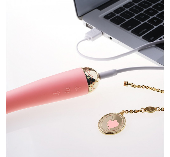 Вибратор для точки G с подключением к телефону ZALO Momoko Strawberry Pink