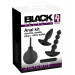 Анальный сет Black Velvet Anal Kit (анальная пробка, анальные бусы, вибропуля, анальный душ), черный