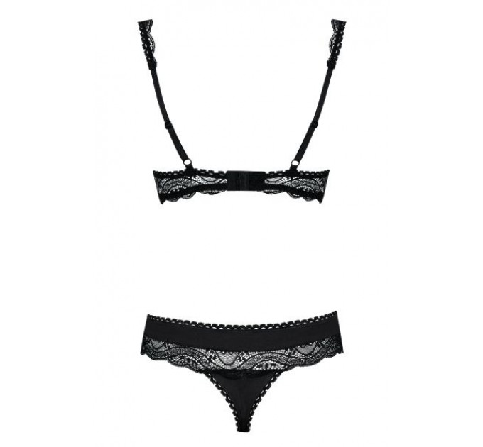 Комплект Obsessive MIAMOR SET черная открыт,грудь L/XL