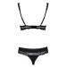 Комплект Obsessive MIAMOR SET черная открыт,грудь L/XL