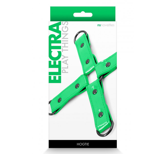 Крестообразная система фиксации NS Novelties ELECTRA HOG TIE GREEN