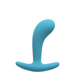 Анальна пробка, що світиться в темряві FIREFLY CONTOUR PLUG SMALL BLUE