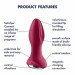 Анальна смарт-пробка із ротацією Satisfyer Rotator Plug 2+, бордовий