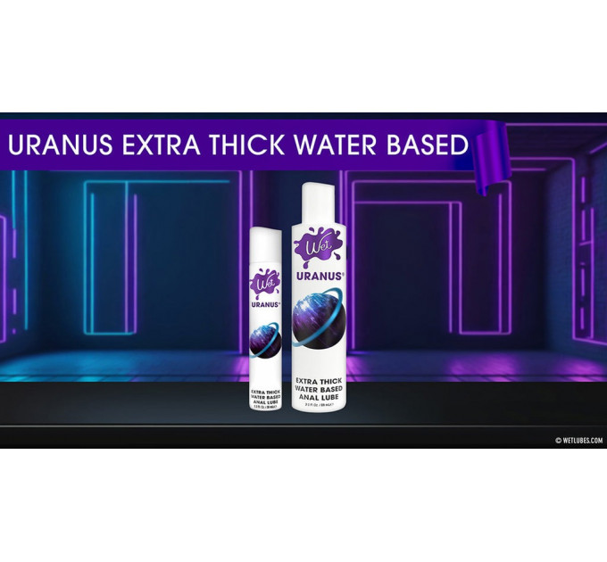 Анальне мастило Wet Uranus Water Based EXTRA THICK на водній основі, 30 мл