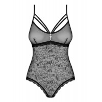 Кружевное боди черное 818-TED-1 teddy M/L