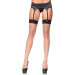 Чулки с узорами One Size Tana Sheer Thigh High Stockings от Leg Avenue, бежево-черные