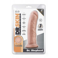 Фаллоимитатор реалистичный Dr. Shepherd Blush, с присоской, силиконовый, бежевый, 20 х 5 см