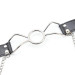 Кляп-кольцо с зажимами для сосков DS Fetish Ring gag with nipple clamps S metal