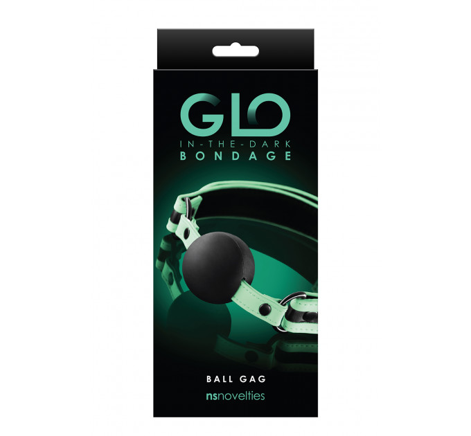 Кляп светящийся NS Novelties GLO BONDAGE BALL GAG