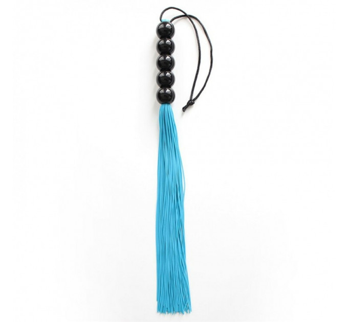 Кнут Голубой 45 см ручка из 5 шариков FLOGGER DS Fetish