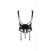 Комплект (корсет + трусики) Obsessive Setilla corset black L/XL