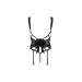 Комплект (корсет + трусики) Obsessive Setilla corset black L/XL