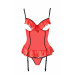 Корсет с открытой грудью S/M красный CHERRY CORSET - Passion