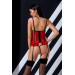 Корсет с открытой грудью S/M красный CHERRY CORSET - Passion
