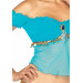 Костюм принцессы Жасмин S Leg Avenue Arabian Beauty, 3 предмета, бирюзовый