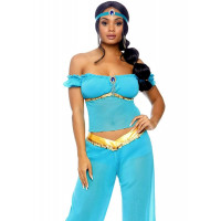 Костюм принцессы Жасмин S Leg Avenue Arabian Beauty, 3 предмета, бирюзовый