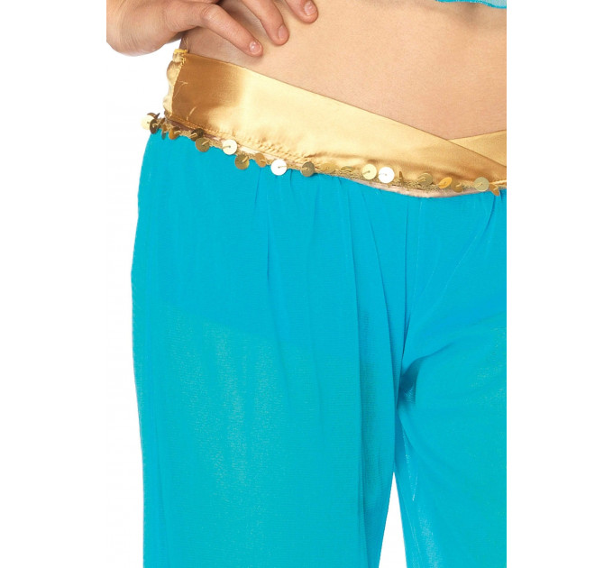 Костюм принцессы Жасмин S Leg Avenue Arabian Beauty, 3 предмета, бирюзовый