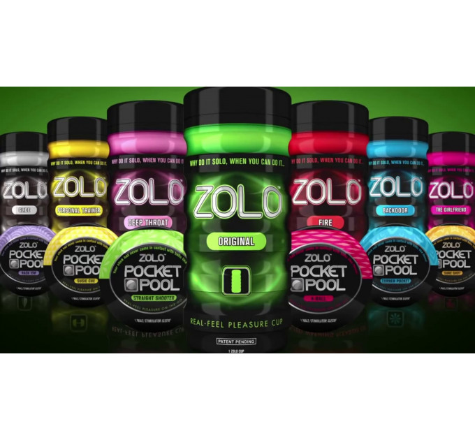 Мастурбатор в колбе Zolo Original Cup, зеленый