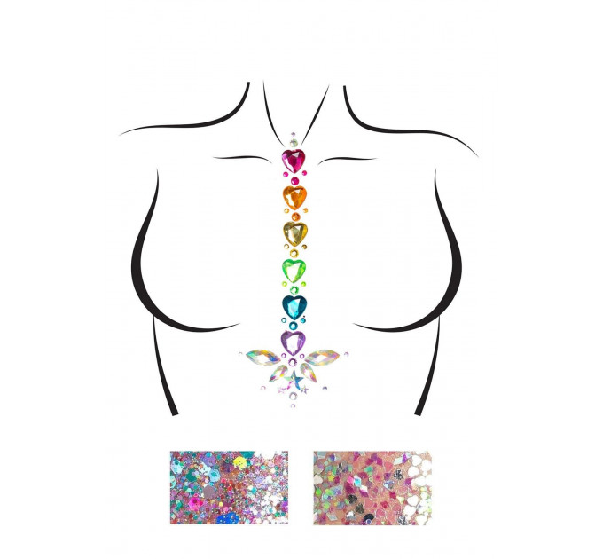 Наклейки-стразы на тело Leg Avenue Adore Body jewels sticker