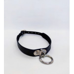 Ошейник с кльцом Collar black with ring