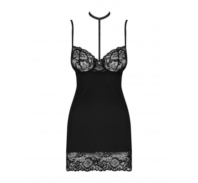 Сорочка Obsessive Raquelia chemise & thong L/XL